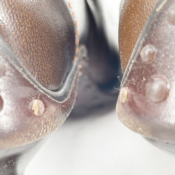 Miu Miu Rare Vintage FW 1999 Brown Leather Bubble Sole Sneaker Heel IT 36 - Picture 8 of 12